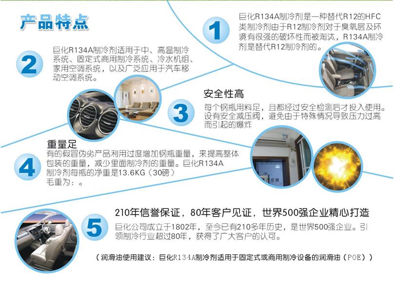 巨化R134a制冷劑